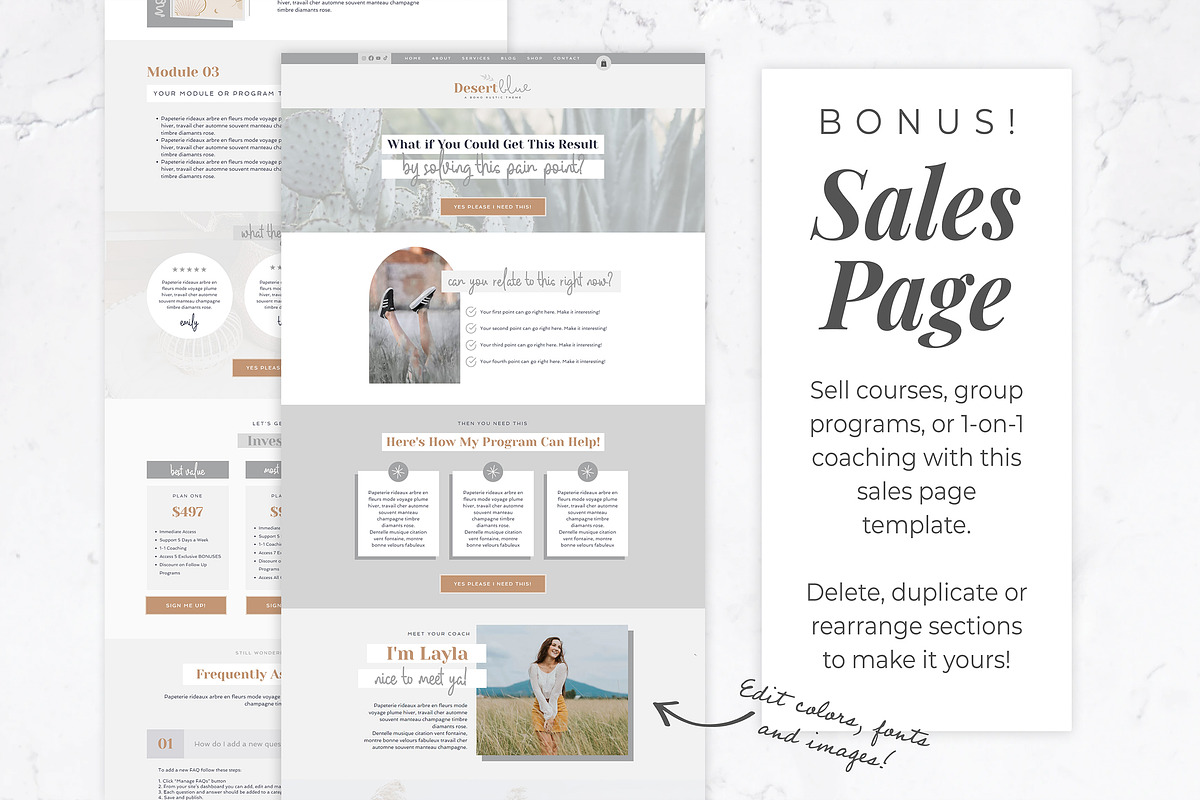 Wix Website Template | Desert Blue, a Wix Template by Thirty One Palms Studio (Photo 6 of 7)