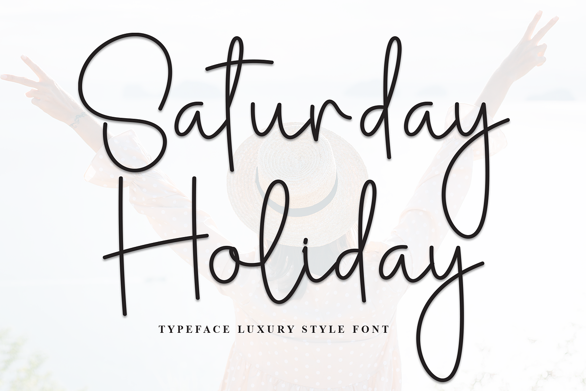 Saturday Holiday | Script Font, a Handwritten Font by Scratchones (Photo 1 of 8)