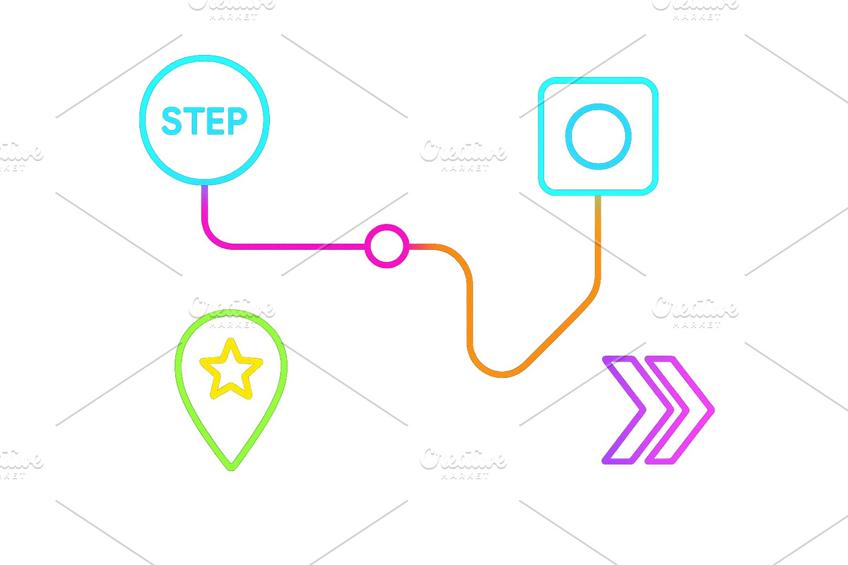 Visual representation of a step-by, an Illustration by ZinetroN