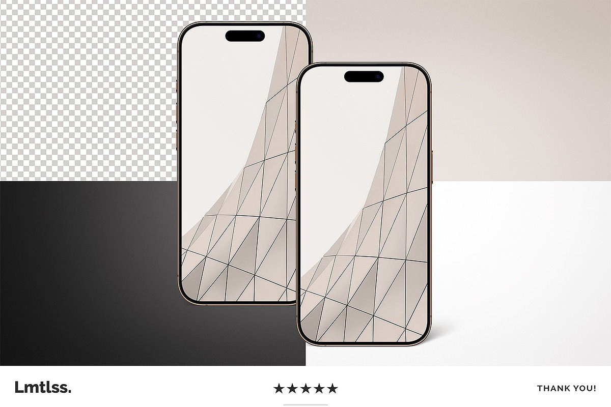 iPhone Pro Max Mockup - 9 Scenes, an iPhone Mockup by Limitless Design (Photo 11 of 11)