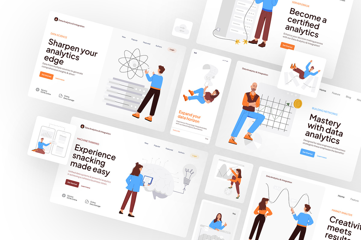 Data Vector Illustration Set, a Person Illustration by Vectors Market (Photo 6 of 8)