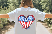 Watercolor Patriotic Hearts Clipart, an Illustration by Digital Artistic99 (Thumbnail 9 of 9)