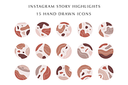 Abstract Instagram Story Icons, a Social Media Template by Blog&Glow (Thumbnail 1 of 6)