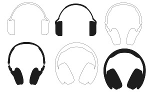 Headphones Set 1 Procreate Brush