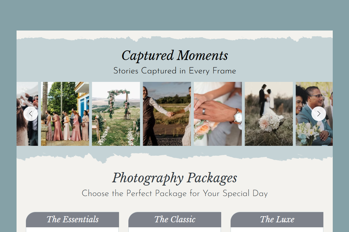 Wedding Photographer - Wix Studio, a Wix Template by Kitteeh (Photo 3 of 8)