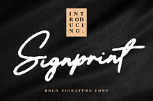 Signprint Bold Handlettering Font