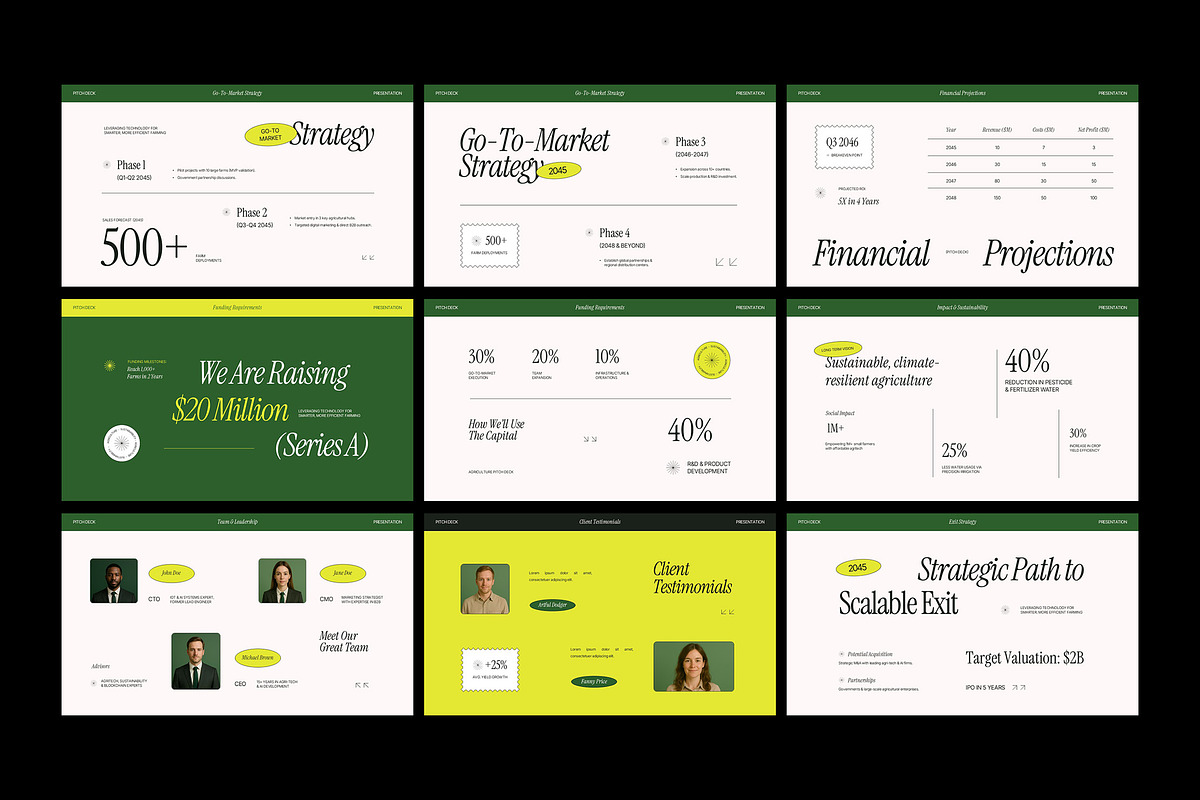 Agriculture Pitch Deck Slides preview 6