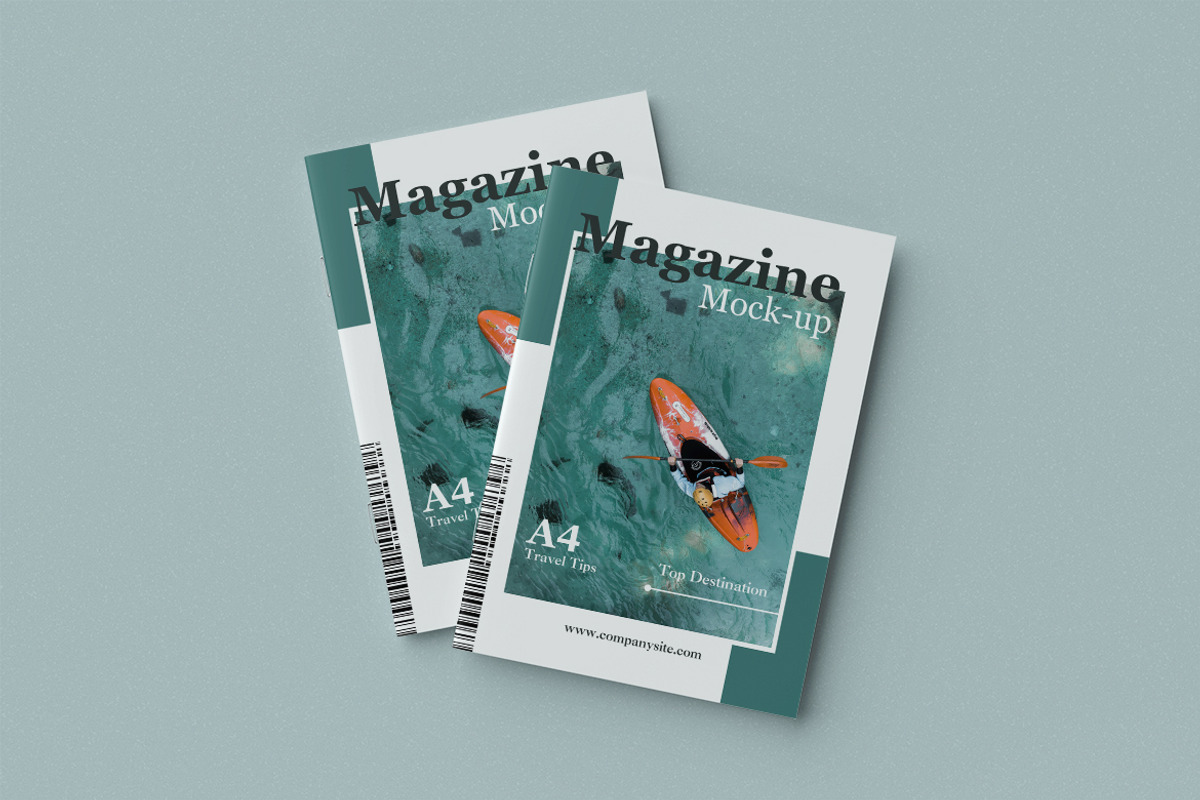 A4 Landscape Magazine Mockup, an Advertising Mockup by Twins_studio926 (Photo 4 of 5)
