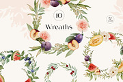 FRUITY SUMMER watercolor floral set, a Seasonal Illustration by Yuliia Lashevska (Thumbnail 7 of 13)
