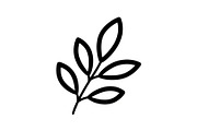 Botanical Leaf Silhouette Bundle, an Illustration by Creativeshirt (Thumbnail 18 of 51)