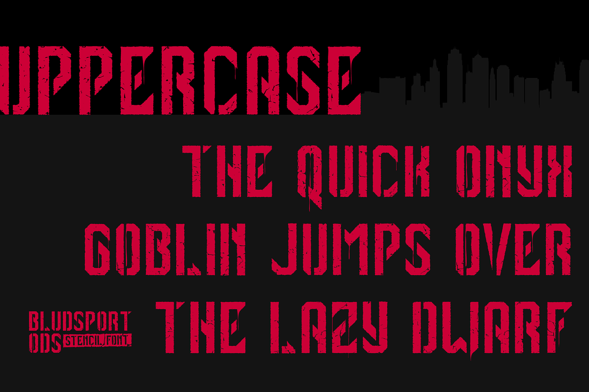 BLUDSPORT FONT TRIO, a Sans Serif Font by Alphabet Agency (Photo 3 of 10)