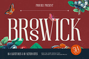 Broswick Bold Tall Display Serif, a Serif Font by timelesstype.co (Thumbnail 1 of 20)
