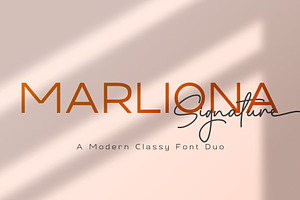 Marliona A Classy Font Duo