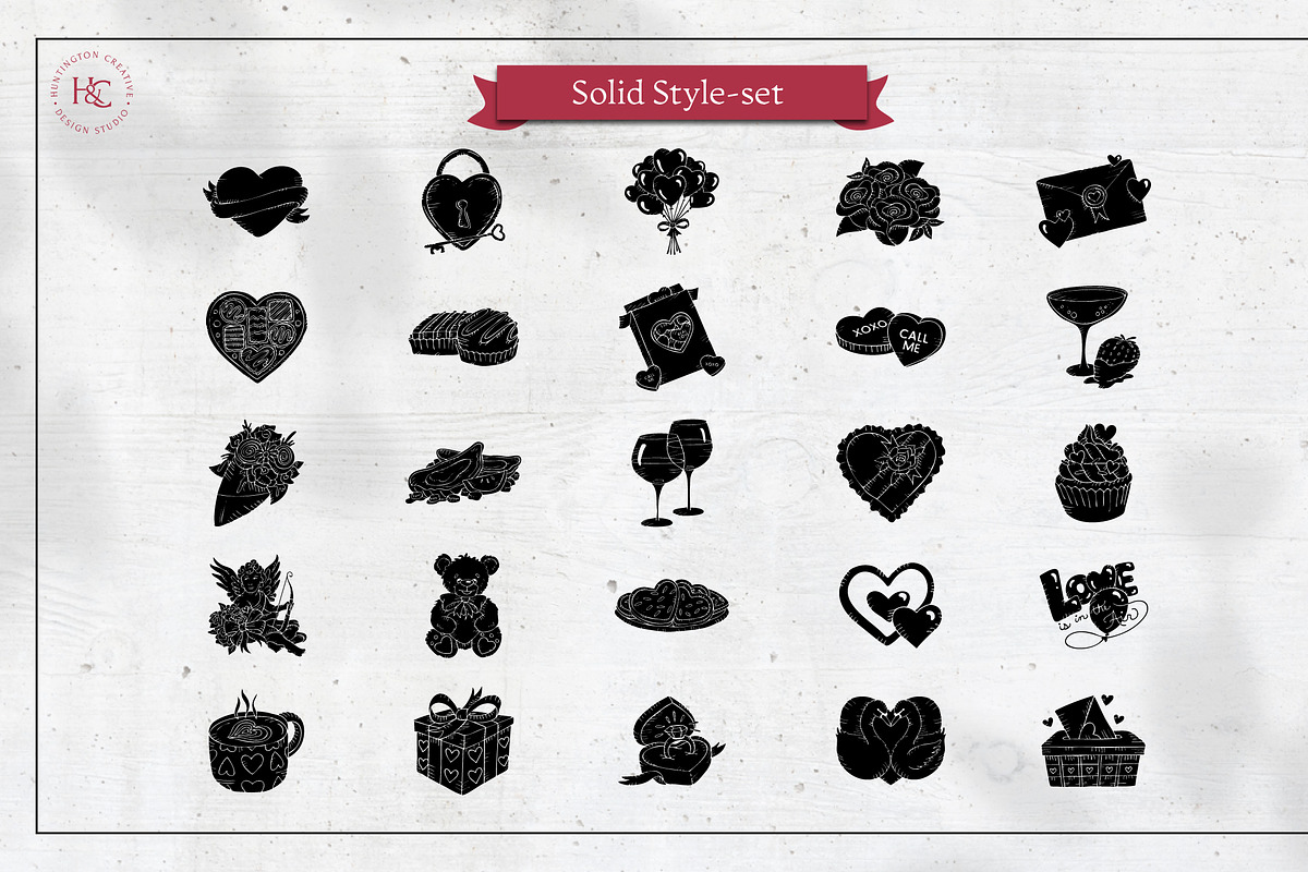 Hand Drawn Valentine's Day Images, a Seasonal Illustration by H&C Drawings & Designs (Photo 7 of 15)