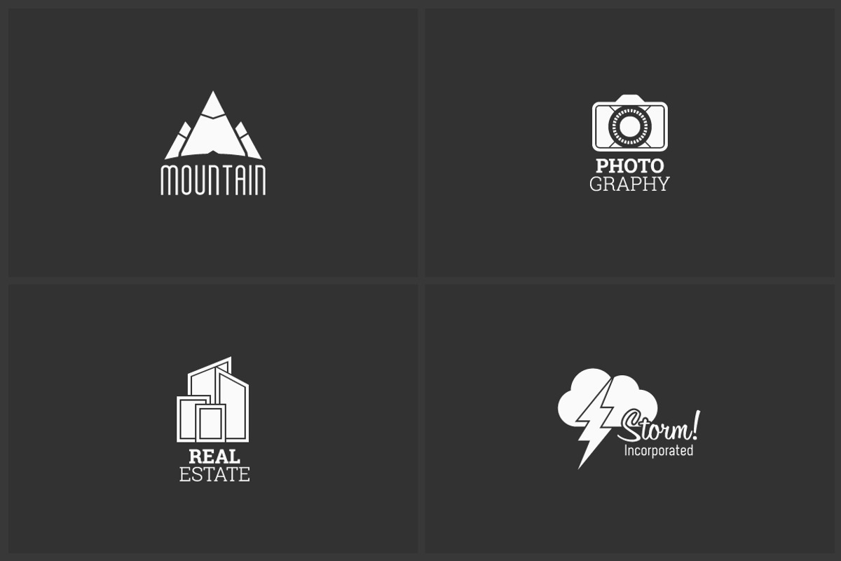 4 Advanced Logo Templates Bundle 1, a Branding & Logo Template by MAOV (Photo 2 of 9)