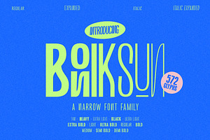 BONIKSUN Typeface, a Font by alit design