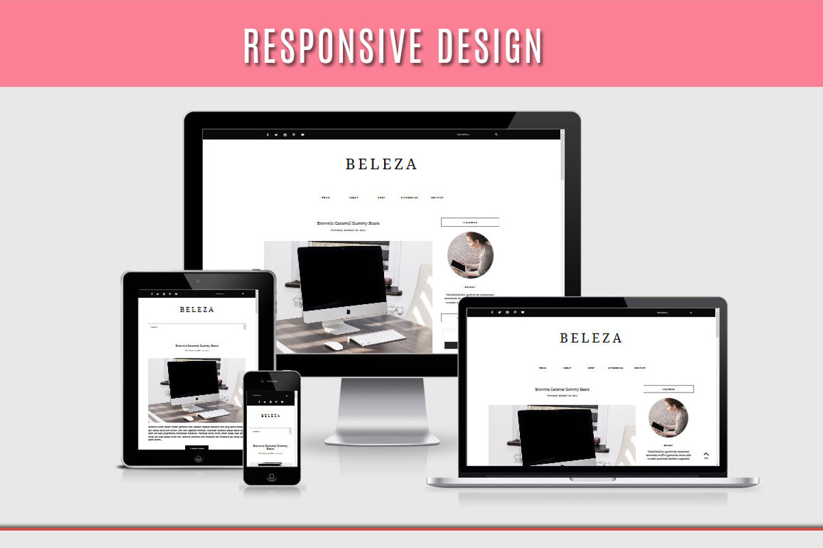 Blogger Template Responsive - BELEZA, a Websites & App Template by Vefio Themes (Photo 4 of 4)