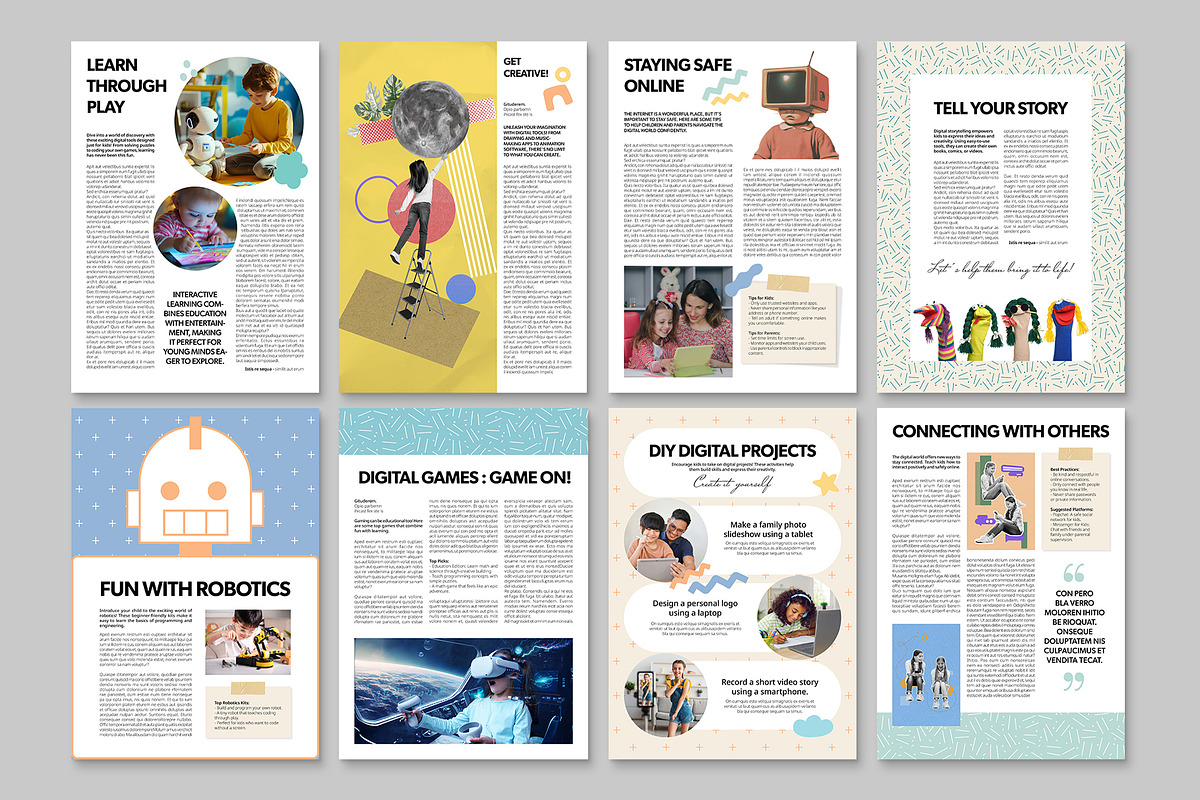 Digital School Magazine Template, a Magazine Template by BrandPacks (Photo 3 of 5)