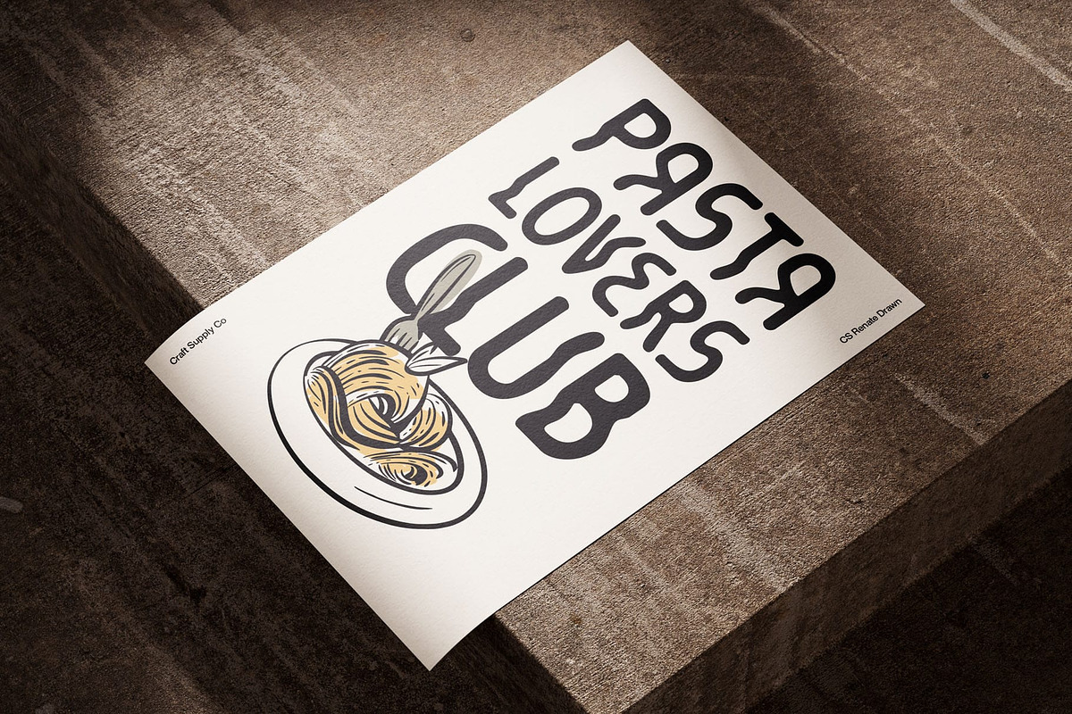 CS Renate Drawn, a Sans Serif Font by Craft Supply Co. (Photo 7 of 8)