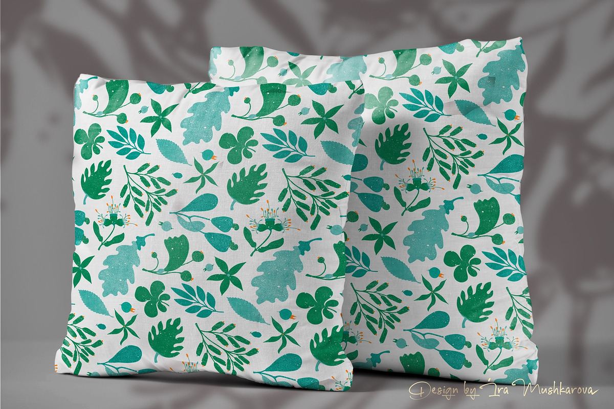 Wind. Botanical seamless pattern, a Pattern Graphic by Marta & Livonka (Photo 6 of 10)