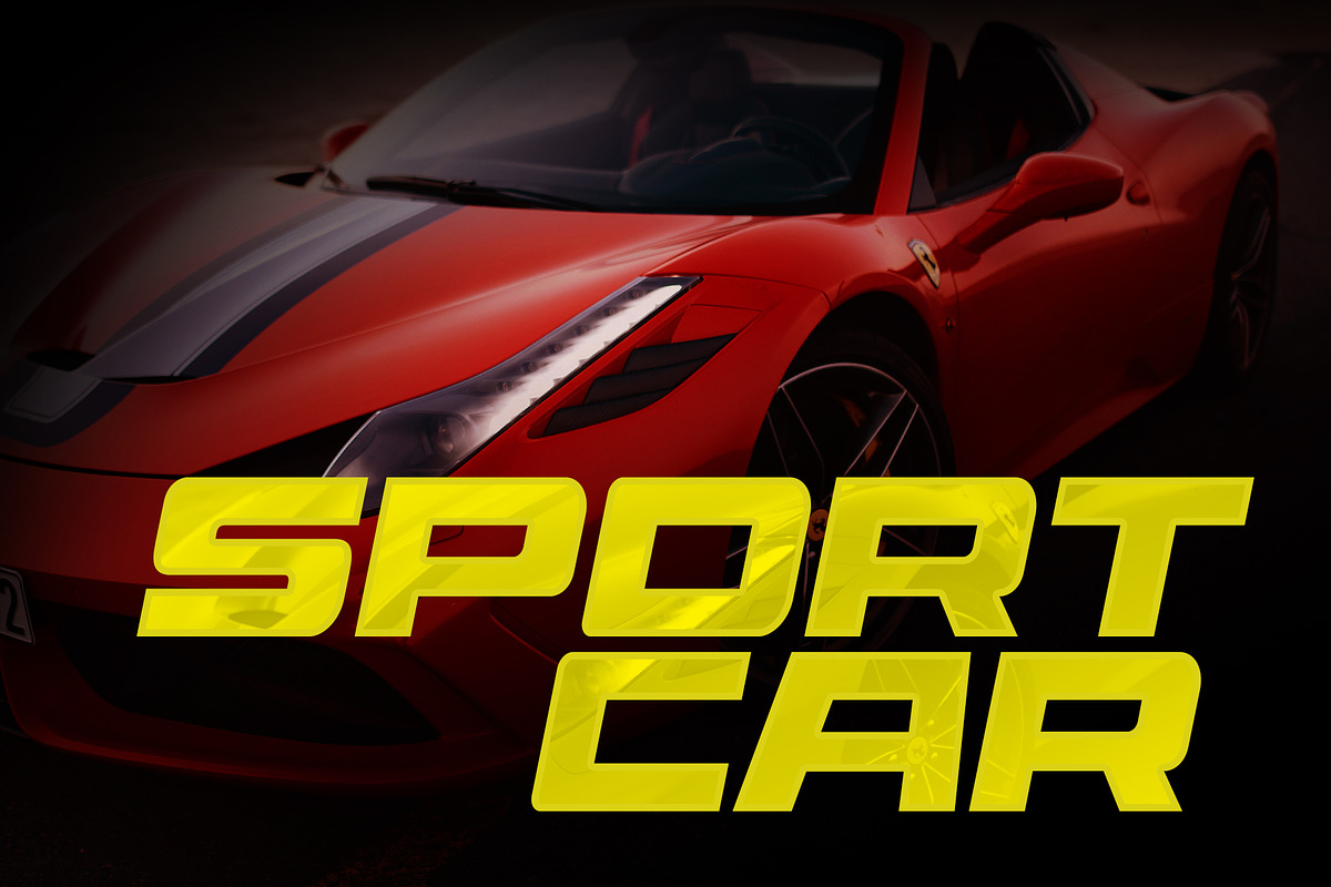 Racing Sport Display Typeface, a Font by Multype Studio (Photo 6 of 6)