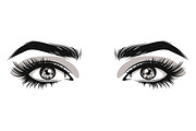 Vector Women's Eye., an Object Graphic by Gomolach (Thumbnail 15 of 18)