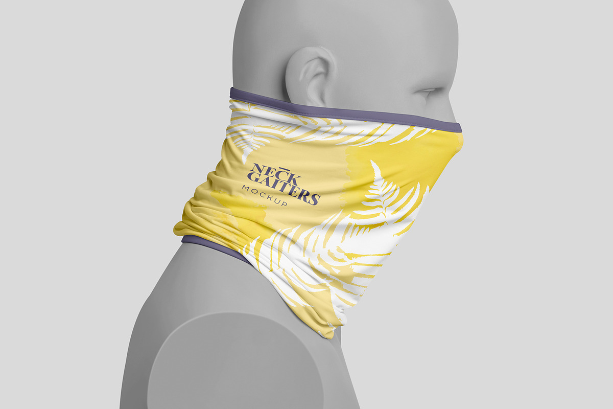 Neck Gaiter Mockups, a Mask Mockup by GfxFoundry (Photo 3 of 6)