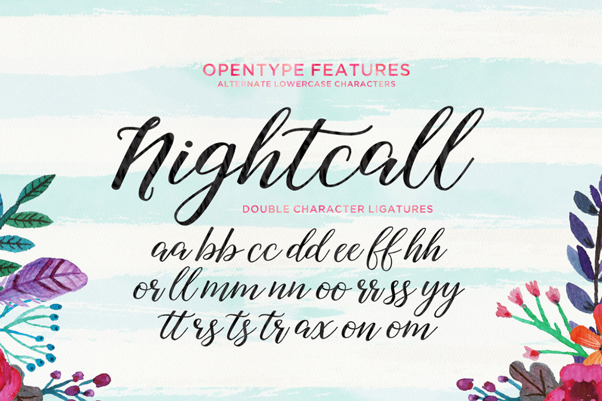 Nightcall Script, a Script Font by Picatype Studio (Photo 10 of 13)