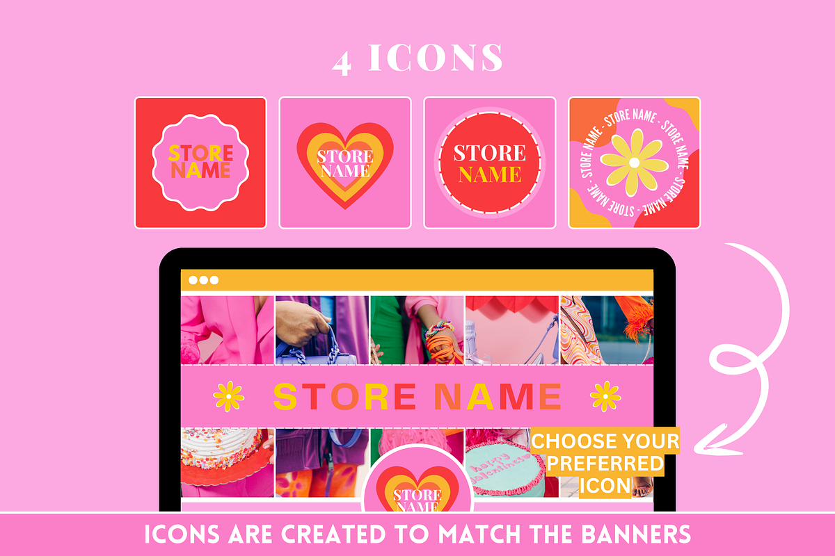 Youtube, Facebook, Pinterest Banners, a Social Media Template by SunshineStudioBoutique (Photo 7 of 9)
