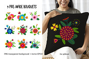 Folk Flowers. Folk Pattern, an Illustration by AvaAva (Thumbnail 8 of 26)