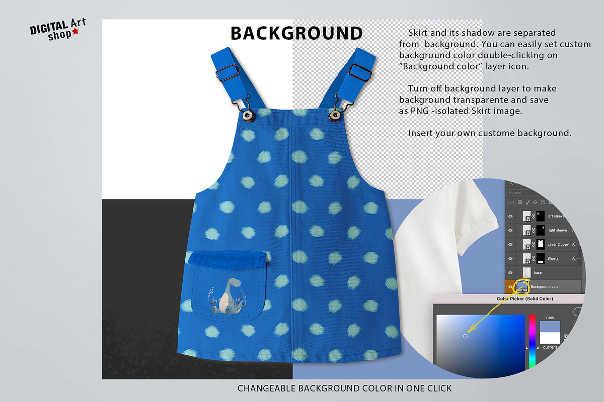 Baby Jeans Skirt Mock Up, a Bottom Mockup by Mockup Up! (Photo 3 of 5)