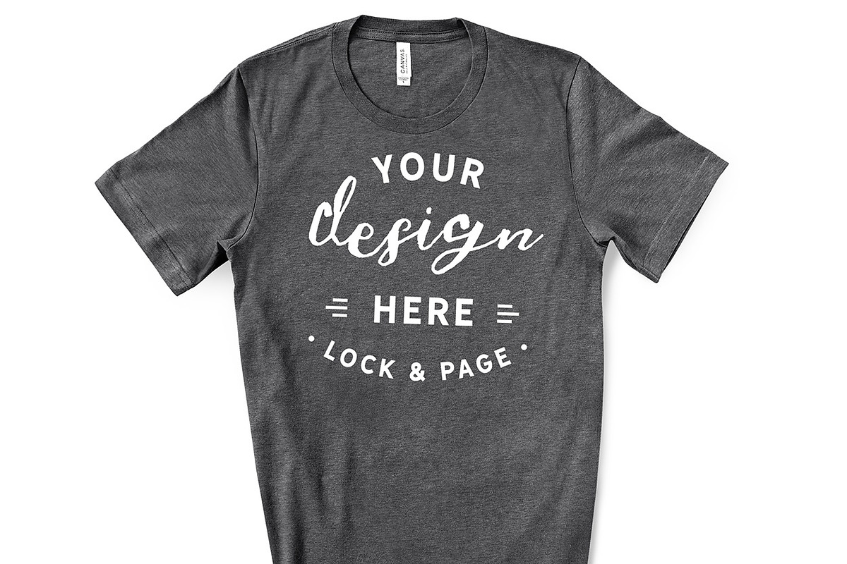 Male Bella Canvas 3001 Mockup Bundle, a Shirt Mockup by lock and page (Photo 40 of 60)