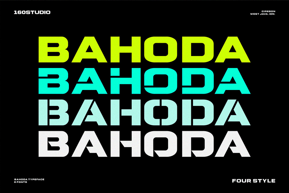 Bahoda Modern Logo Font Collection, a Sans Serif Font by 160 Studio (Photo 1 of 16)