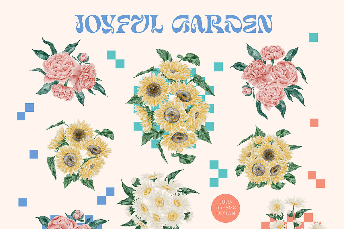 Joyful Garden Collection, a Texture Illustration by Julia Dreams (Photo 5 of 6)
