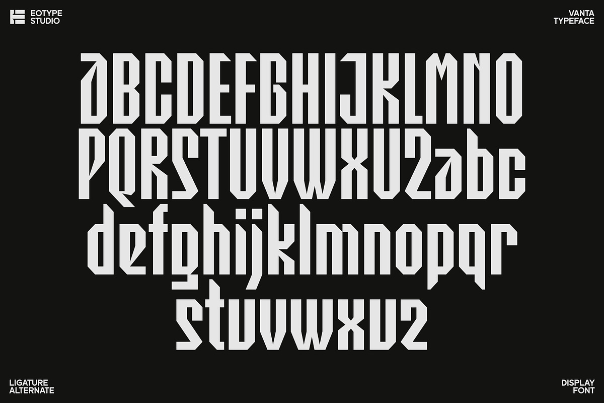 Vanta Typeface, a Sans Serif Font by Eotype Studio (Photo 6 of 10)