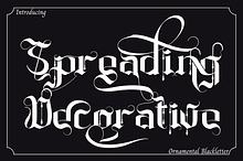 Spreading Decorative Font