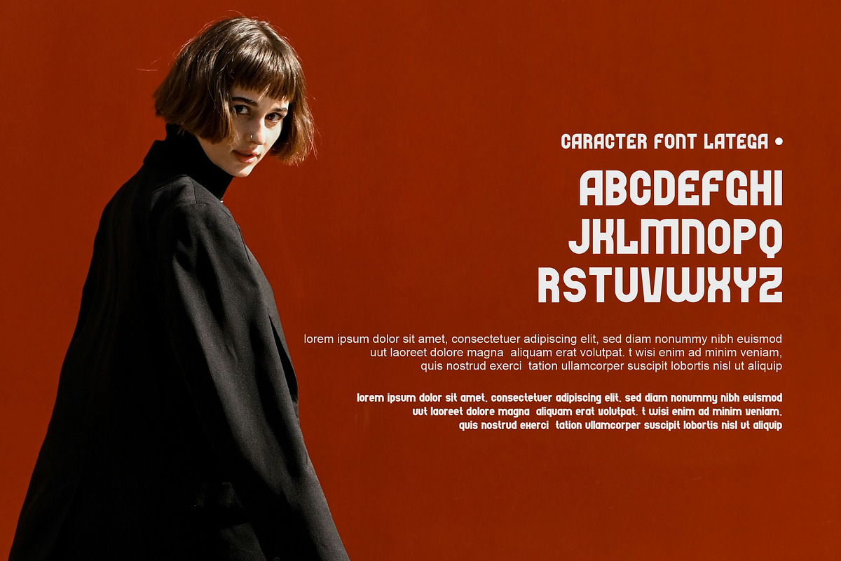 Latega, a Font by riotama85 (Photo 4 of 6)