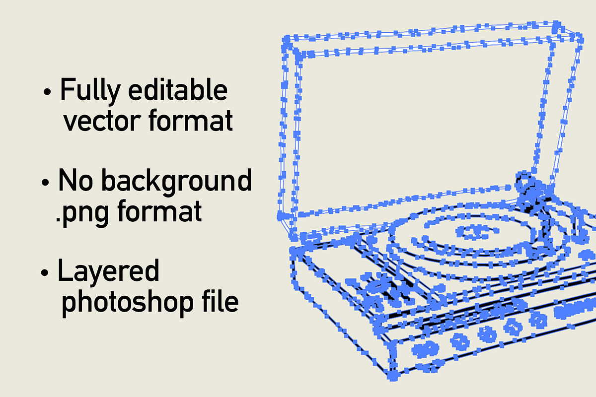 Vintage record player illustrations, an Object Illustration by Serifs & Whiskey (Photo 4 of 4)