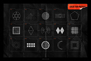 150 Geometric Distressed Shapes, an Object Graphic by Samolevsky (Thumbnail 14 of 18)