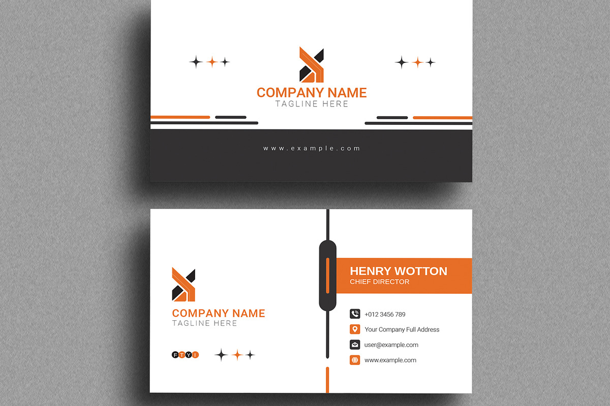 Minimal Business Card, a Business Card Template by MightyDesign (Photo 2 of 6)