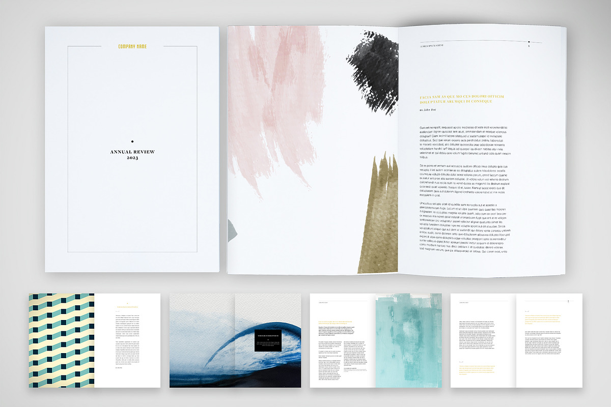 Modern Annual Review Layout