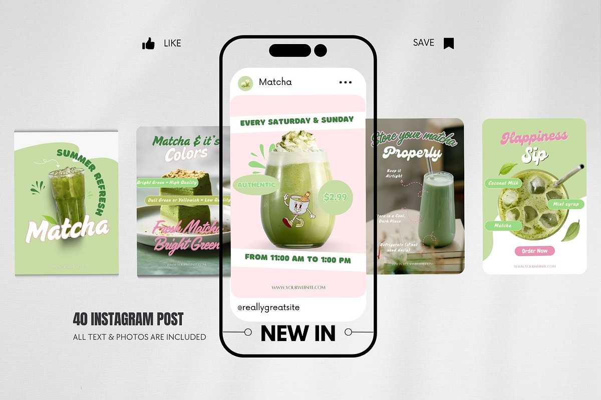 Cafe Social Media Marketing Content preview 2