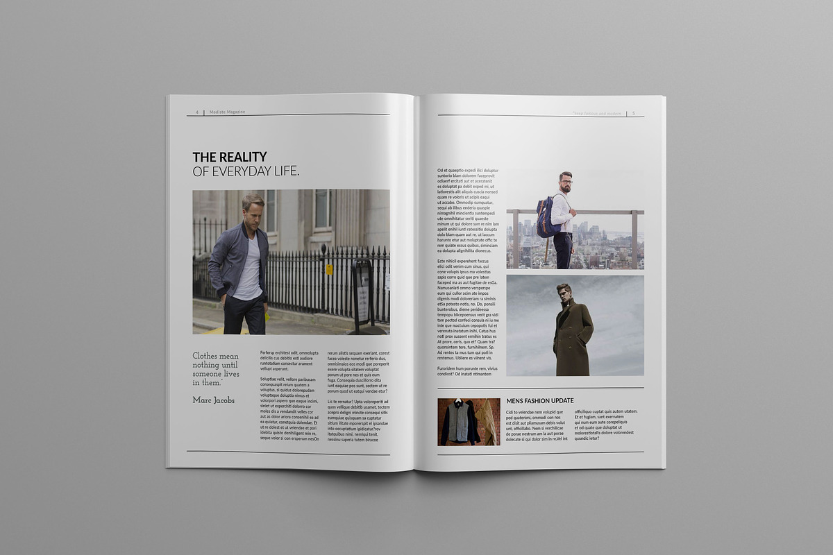 Modiste Magazine 40%OFF, a Magazine Template by Kingtown (Photo 2 of 7)