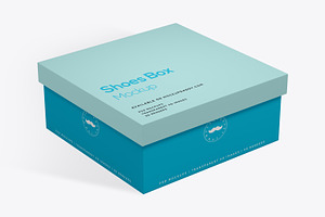 Shoes Box Mockup Square