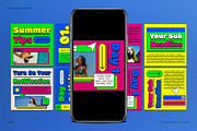 Summer Fest Instagram Carousel, a Social Media Template by graphicook (Thumbnail 1 of 3)