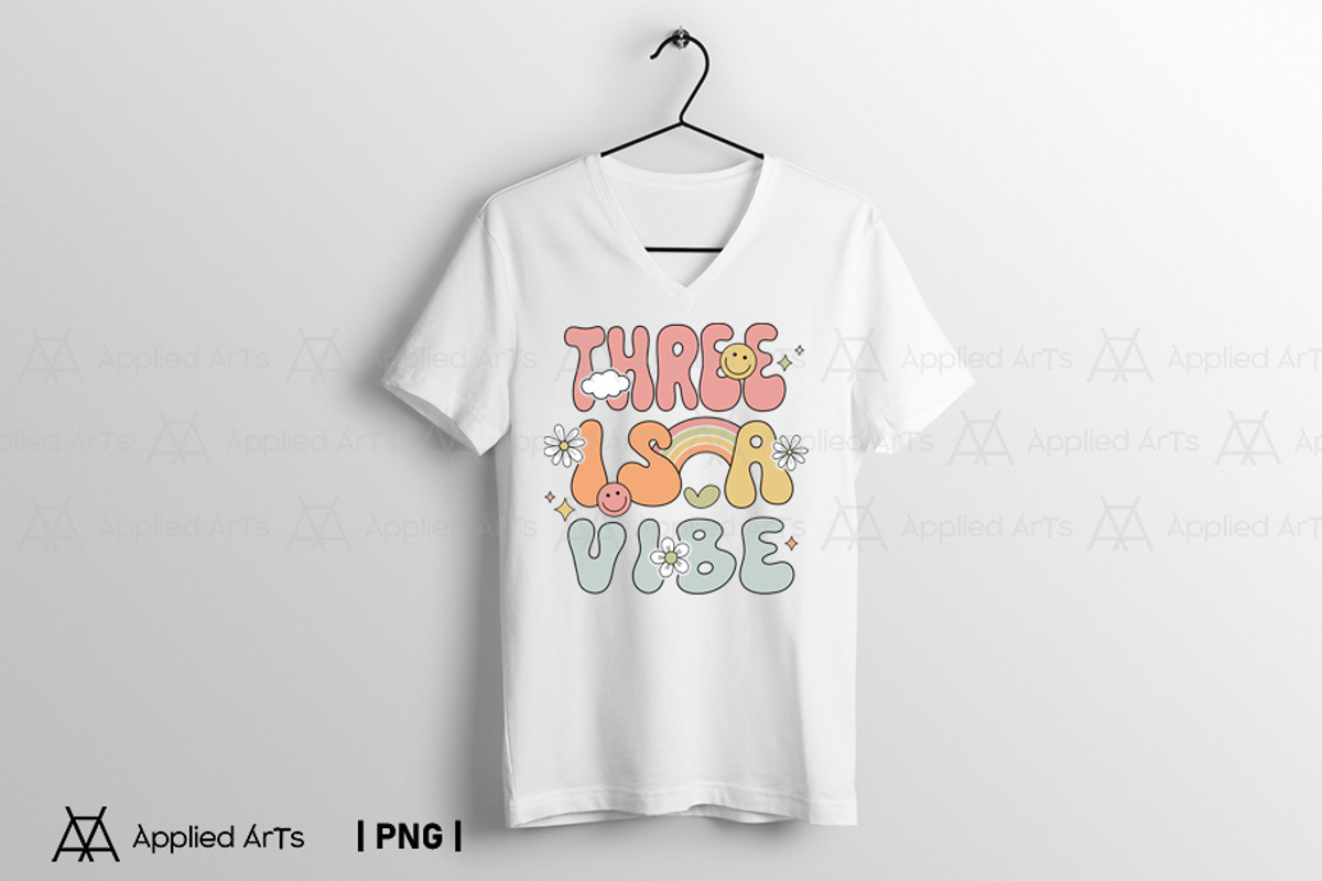 Groovy 3rd Birthday, Three is a Vibe, an Object Graphic by Applied Arts (Photo 3 of 4)