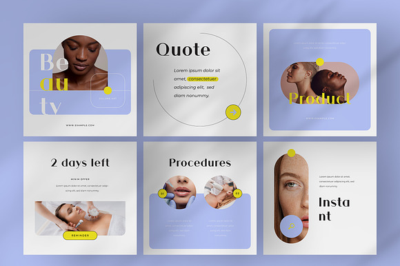 Beauty Instagram Post Templates preview 3
