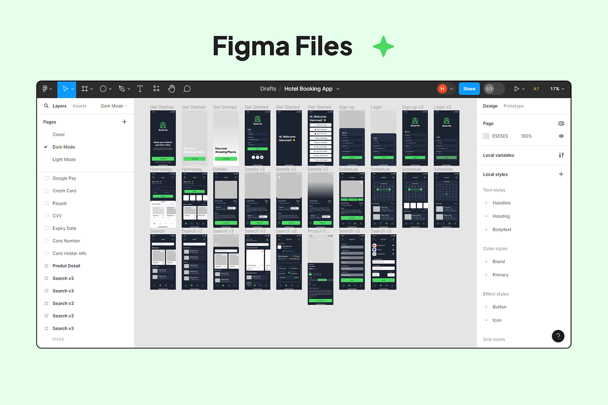 Travel & Hotel Booking App Figma UI, an UI Kit Template by Hammad Arif (Photo 5 of 7)
