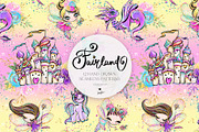 Fairy Castle Dragon Unicorn Patterns, a Pattern Graphic by KaramfilaS (Thumbnail 10 of 15)