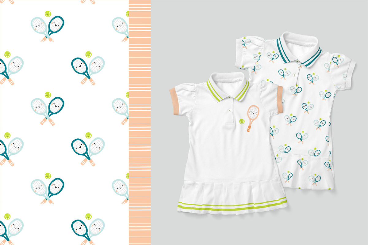 Tennis, a Pattern Graphic by SurfaceStories (Photo 4 of 8)